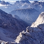 Starting the Bianchi via ferrata, bear the Lorenzi Hut, September.